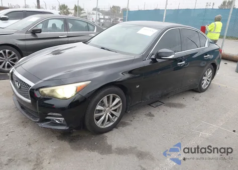 2015 Infiniti Q50 Premium from USA, damaged, VIN JN1BV7AP2FM352970